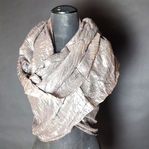 Metallica Silver Fringe Wrap Scarf